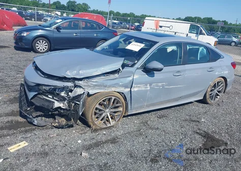 2022 Honda Civic Touring z USA, uszkodzony, nr VIN 2HGFE1F98NH320484